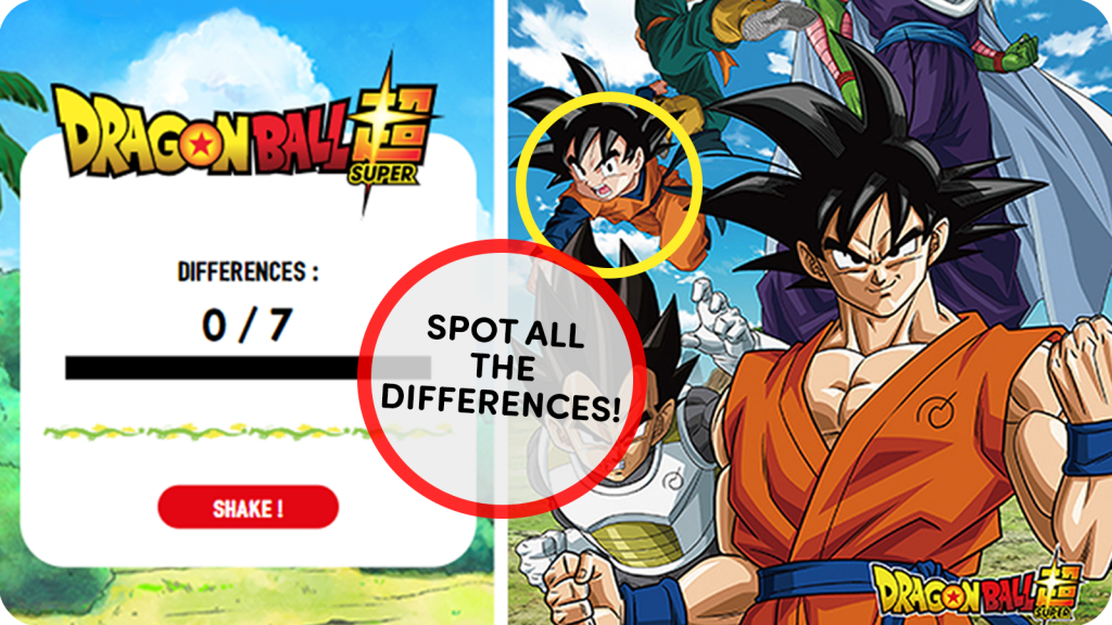 Dragon Ball Super – Spot the differences!