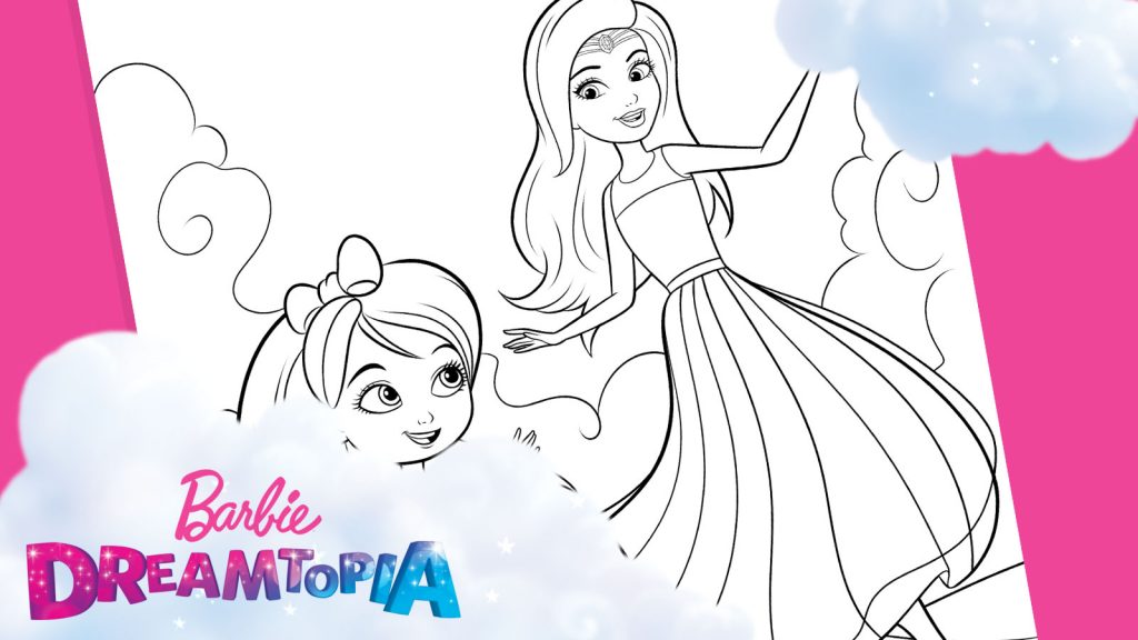 Chelsea and Barbie Colouring Sheet